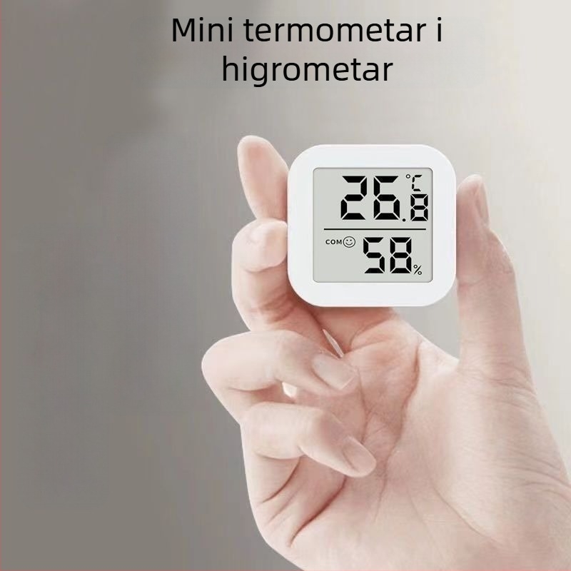 Unutarnji digitalni termometar i higrometar, zidni nosač, pametni displej