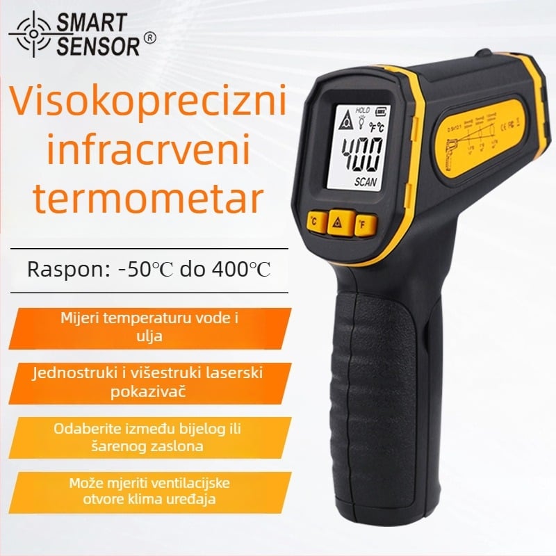 AS400 infracrveni termometar — Prenosni, odziv 500 ms, za industrijske objekte