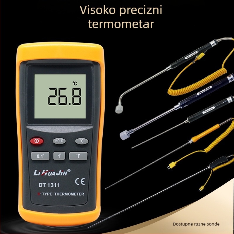 Lihuajin DT1311 industrijski bezkontaktni infracrveni termometar (Model: DT1311, Brend: Lihuajin, Bezkontaktni, industrijska primjena)