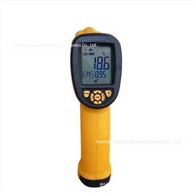 AS872D infracrveni termometar s laserom, digitalni zaslon, raspon -18°C do 1150°C, 9V baterija