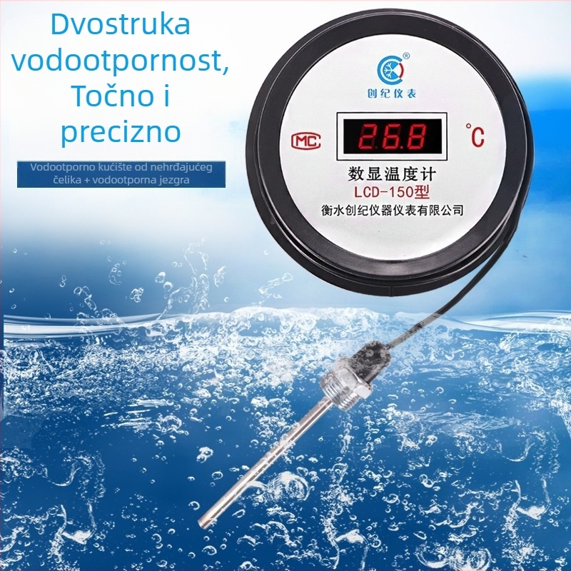 Elektronički digitalni termometar sa sondom i kabelom za industrijsku temperaturu vode u akvakulturi i staklenicima