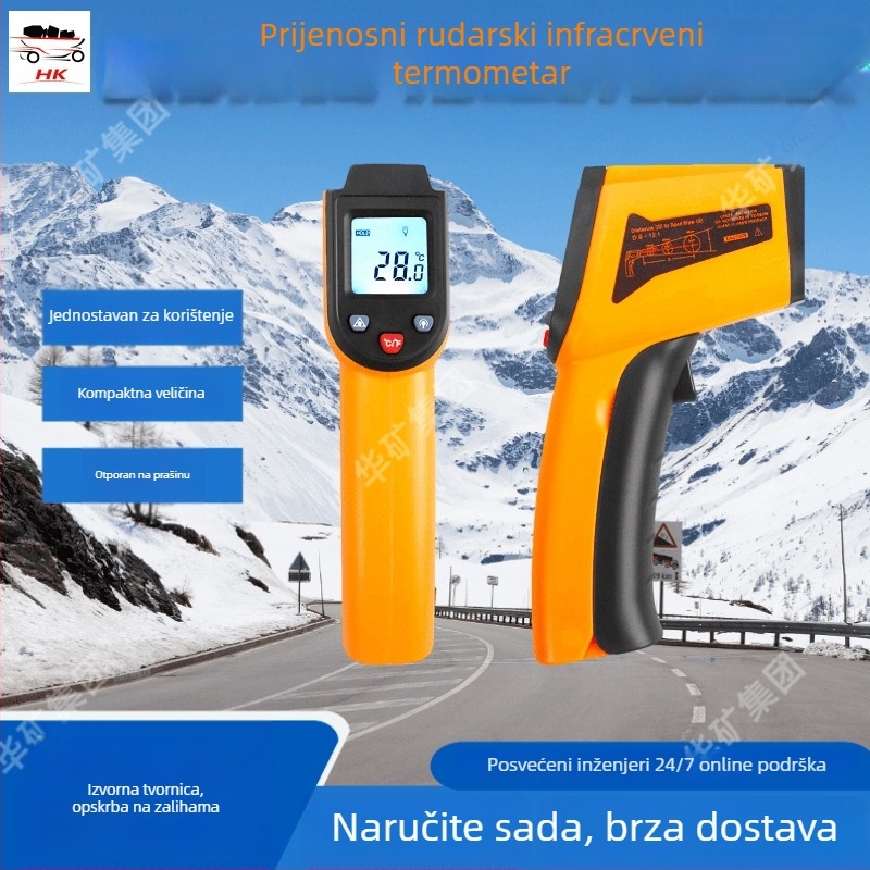 Prijenosni infracrveni termometar za rudnike, s stabilnim radnim vijekom i dugim vijekom trajanja