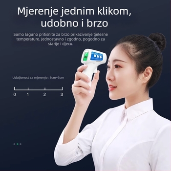 Infracrveni termometar za čelo KF-HW-001, trobojno pozadinsko osvjetljenje, kućni višenamjenski termometar