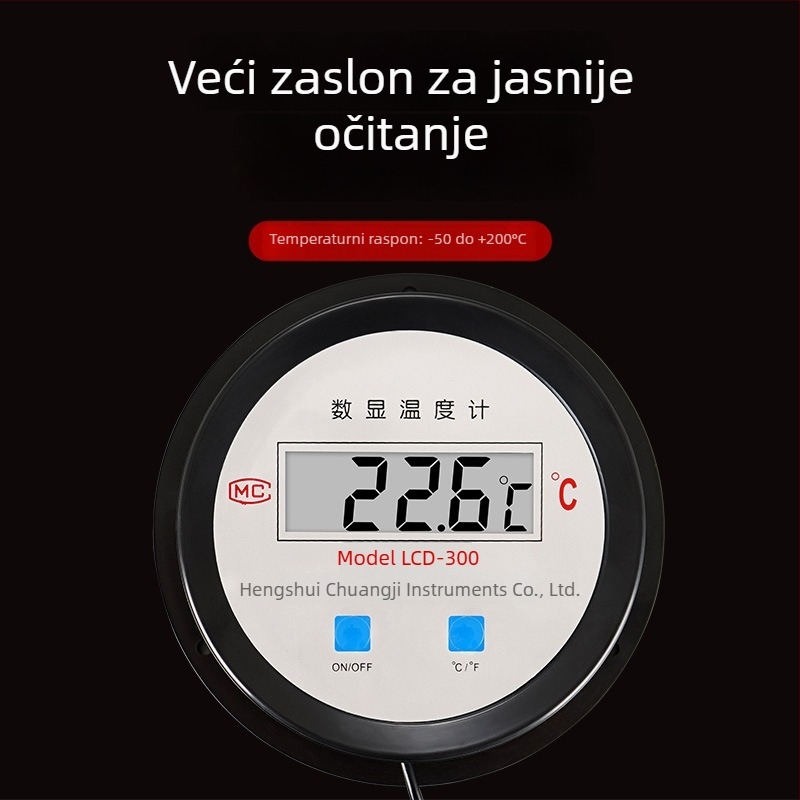 Infracrveni vodomjer s digitalnim zaslonom za ribnjake, akvakulturu i staklenike