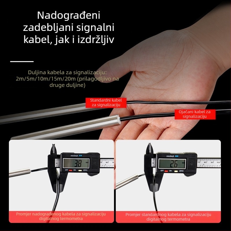 Infracrveni vodomjer s digitalnim zaslonom za ribnjake, akvakulturu i staklenike