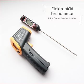 Infračrveni termometar-pištolj sa sondom, plastični alat za DIY aromatične svijeće