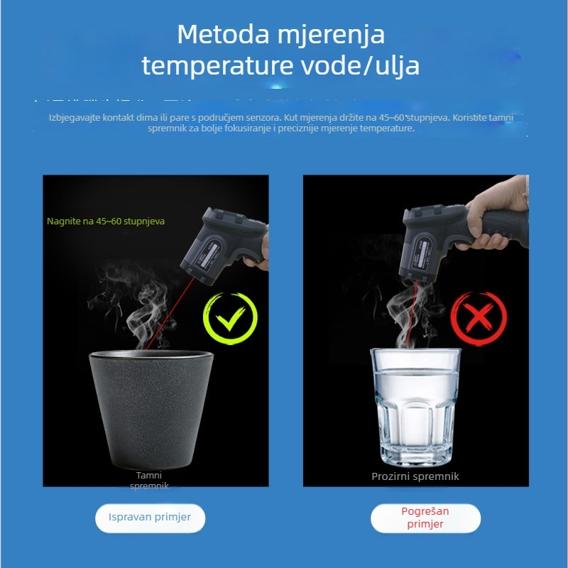 Xima AS600+ infracrveni termometar za HVAC i testiranje hladnjaka, pištolj za mjerenje temperature, SmartSensor