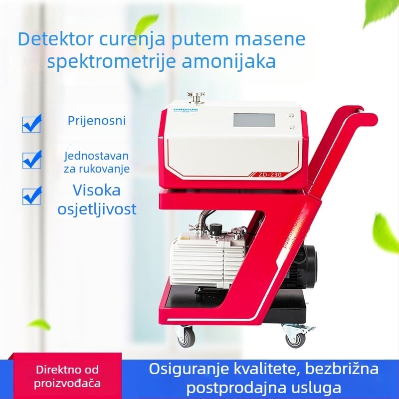 Automatski mobilni detektor curenja s helijevim masenskim spektrometrom, vakuumski detektor curenja