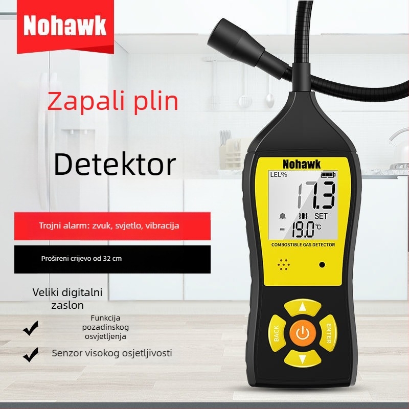 Xin Miao džepni detektor curenja zapaljivih plinova - ručni, za zapaljive plinove