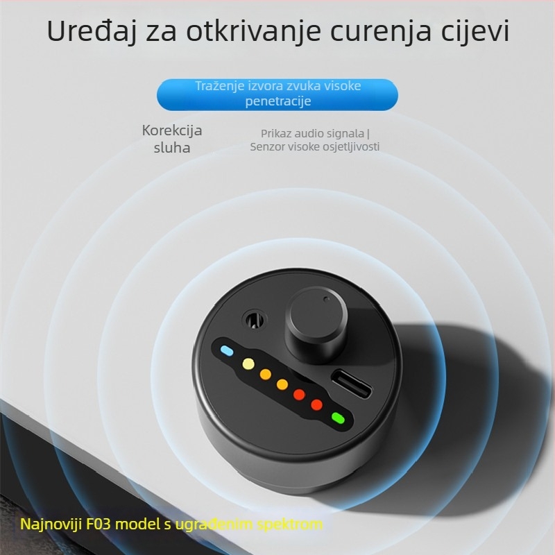 Detektor curenja vodovodnih cijevi sa zvučnim pojačalom, visoko precizno otkrivanje curenja
