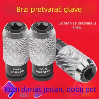 Konverzijska glava za električni čekić-bušilicu — visoka snaga, lagana, kompaktna; pogodna za cementne zidove i beton; za bušenje čekićem i perkusijsko bušenje; Marka: Other; Bezkontaktno: Ne; Tip infracrvenog termometra