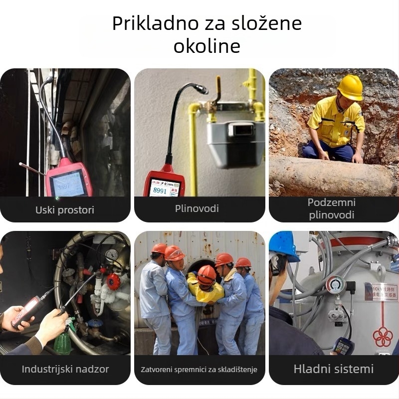 Prijenosni detektor curenja zapaljivih plinova - BH-K-100(EX); alarm za freon, tekući plin i prirodni plin