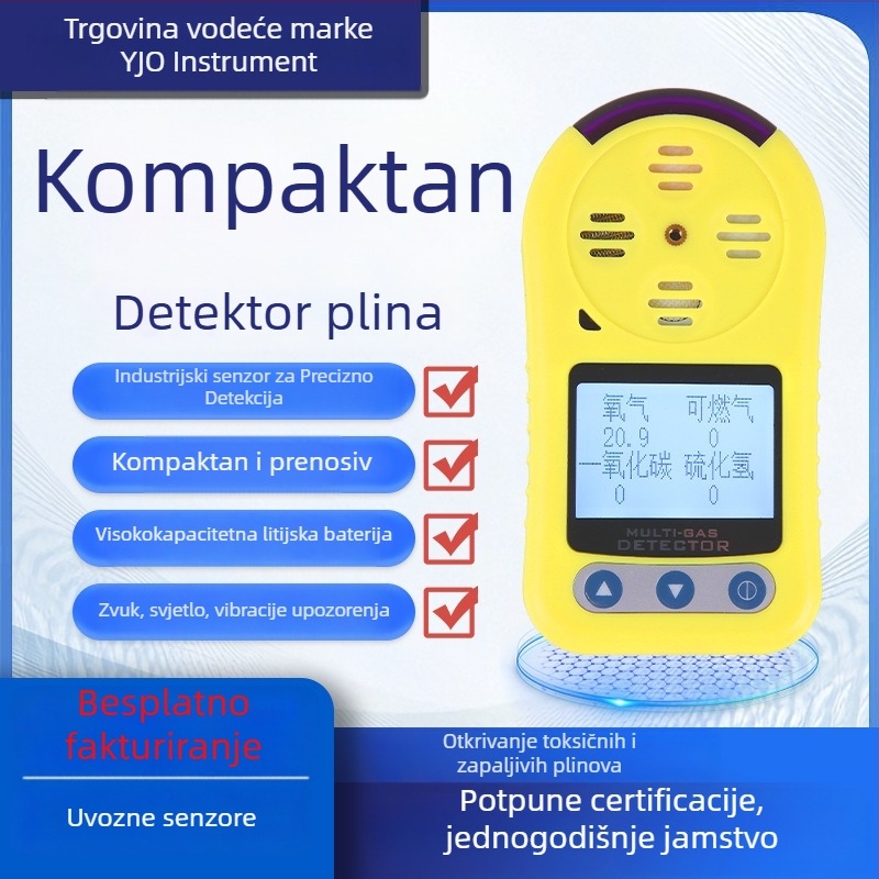 Xun lei Prijenosni industrijski detektor plina za ugljični monoksid, džepnog formata