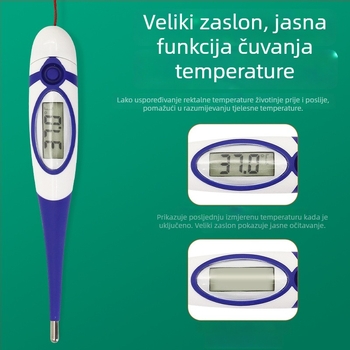 Veterinarski termometar za svinje, krave i ovce - digitalni, za uzgoj životinja