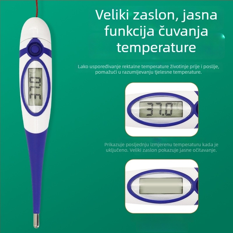 Veterinarski termometar za svinje, krave i ovce - digitalni, za uzgoj životinja