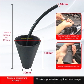 Automobilski detektor curenja dima — adapter za zračni jastuk, konusni zatvarač za dim, ljepilo (Brand: Zhong Che Lai)