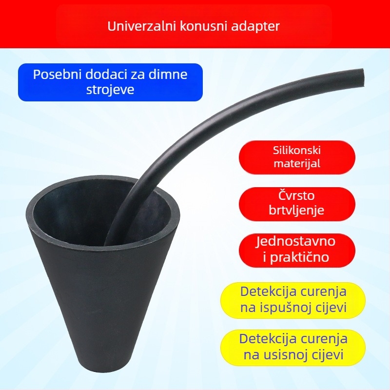 Automobilski detektor curenja dima — adapter za zračni jastuk, konusni zatvarač za dim, ljepilo (Brand: Zhong Che Lai)