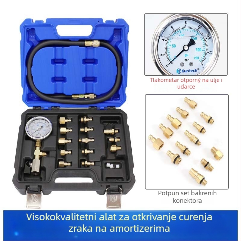 Detektor propuštanja zraka automobilskog amortizatora – pneumatski alat za provjeru propuštanja (Marka: Kuntai; Uvoz: Ne; Prilagodba: Ne)