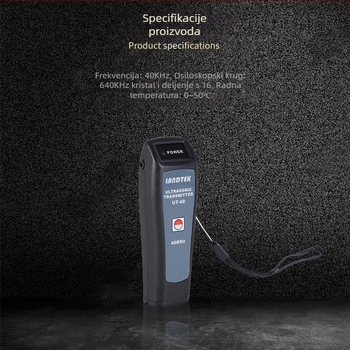 UT-40 Lantai ručni ultrazvučni detektor curenja, generator signala u obliku vala, 40 kHz, model UT-40, težina oko 50 g
