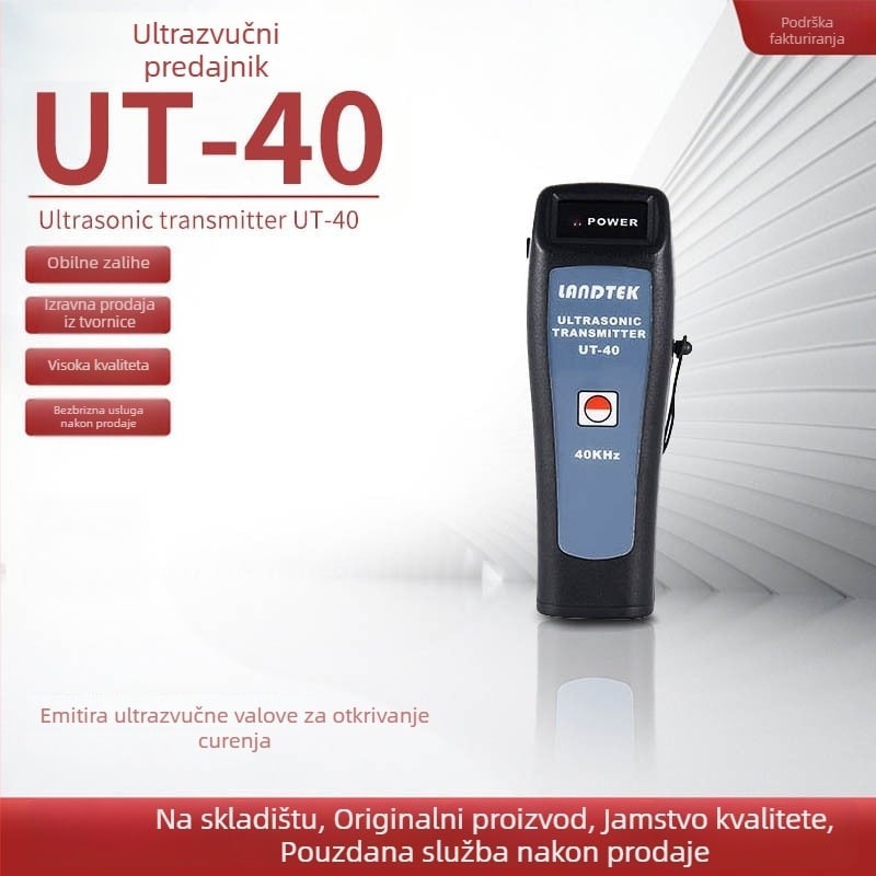 UT-40 Lantai ručni ultrazvučni detektor curenja, generator signala u obliku vala, 40 kHz, model UT-40, težina oko 50 g