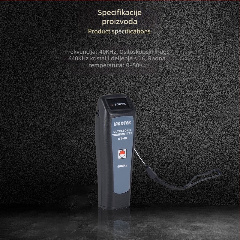 UT-40 Lantai ručni ultrazvučni detektor curenja, generator signala u obliku vala, 40 kHz, model UT-40, težina oko 50 g