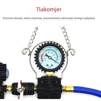Detektor curenja u sustavu hlađenja automobila s tlačnim punjenjem, vakuumom i zamjenom antifriza