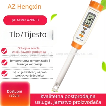 AZ8613 mjerač pH tla i pH mjerač tijesta za prehrambenu namjenu s AZ8601E elektrodu i AZ86P3 dodatkom