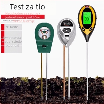 Višeparametarski mjerni uređaj tla za posude: vlaga tla, pH, svjetlo, hranjive tvari, temperatura