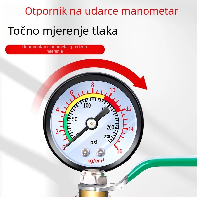 Manometar tlaka za podno grijanje – vakuum tip, model Air pressure gauge, temperatura okoline 55°C, tip priključka: Drugo, marka Saint platinum lion