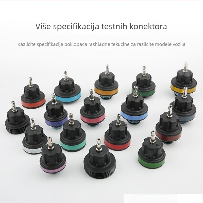 Set za testiranje tlaka i otkrivanje curenja rashladnog sustava automobila, 34 dijela, vakuumski manometar, model jkfj578jk3412