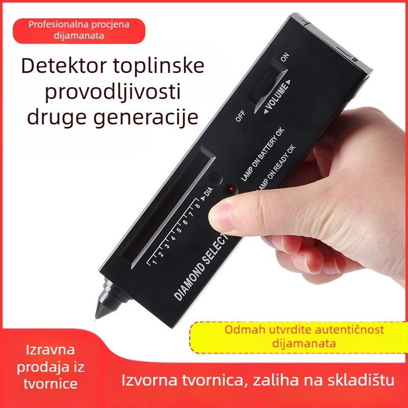 Bušilno pero tester tvrdoće za jade i dragulje; alat za identifikaciju dijamanata (bez baterije)