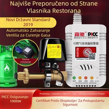 Senchi MQ08 Fiksni detektor curenja plina s automatskim zatvaračem ventila za zapaljive plinove