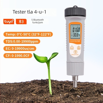 Novi Bluetooth tester tla 4-u-1 EC/CF/TDS/TEMP