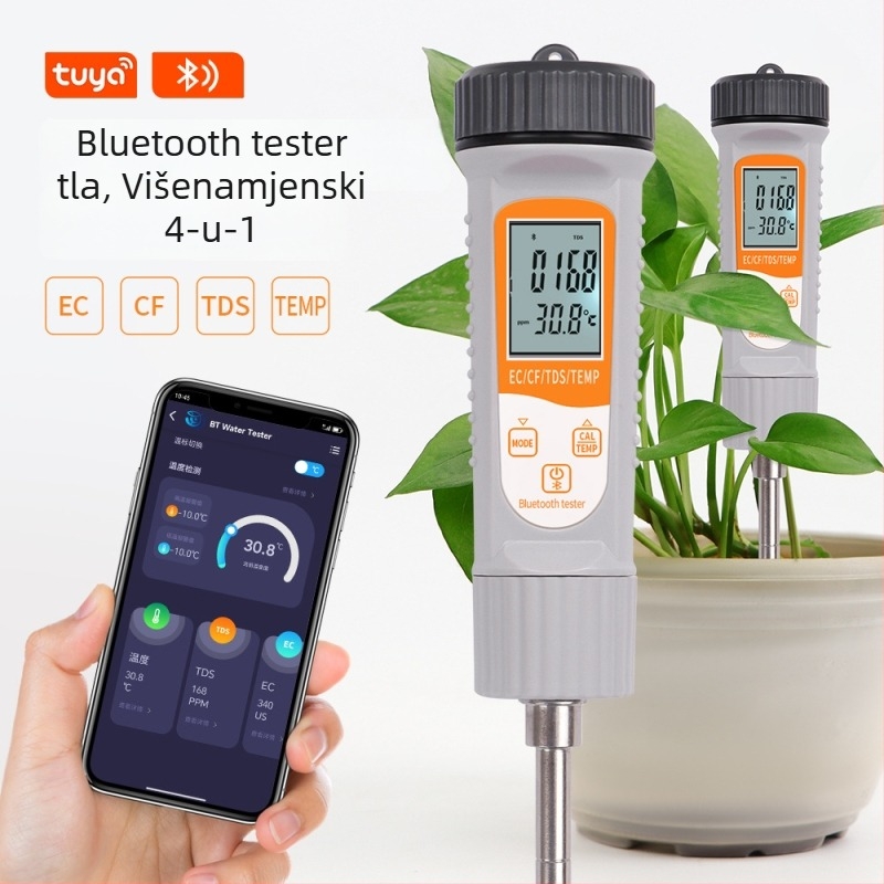 Novi Bluetooth tester tla 4-u-1 EC/CF/TDS/TEMP