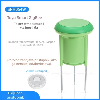 ZigBee senzor tla za temperaturu i vlagu tla, upravljanje putem mobilne aplikacije za biljke u loncima