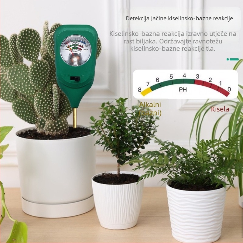 Detektor tla - Tri u jednom, Metalna sonda, Plug-and-Play, Bez baterije; Marka: Record Work; Podrijetlo: Kinesko kopno