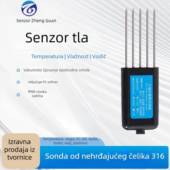 Senzor za praćenje tla USB osam u jedan: EC, temperatura, vlaga tla, pH i NPK