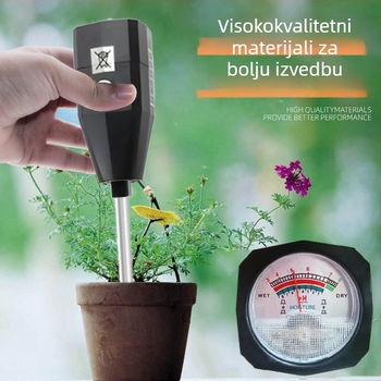 ST-002 Ručni detektor tla s visokom preciznošću — mjerenje pH i vlage, preciznost 1, težina 142 g, za vrtlarstvo i plastenike