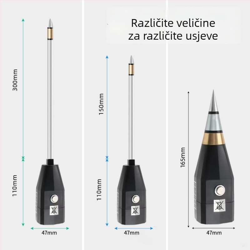 ST-002 Ručni detektor tla s visokom preciznošću — mjerenje pH i vlage, preciznost 1, težina 142 g, za vrtlarstvo i plastenike