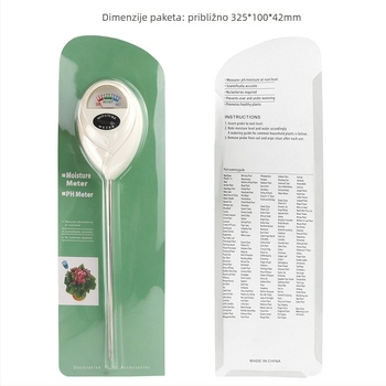 Mjerac vlage tla – 1-u 1 detektor tla, s okruglom glavom, vrtni detektor tla, marka Record Work