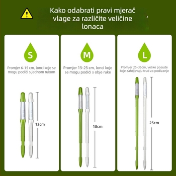 Higrometar za orhideje i biljke, mjerač vlage u tlu i upozorenje na sušu