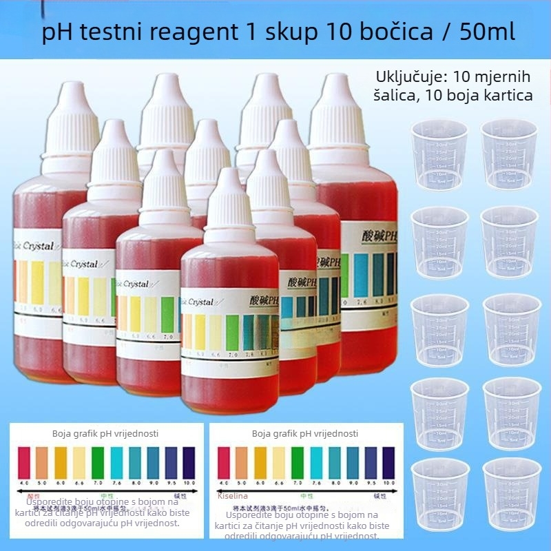 Mjerilo koncentracije za tekućine kiselo-bazne | komplet za testiranje kiselo-baznih tekućina | Model 1 | Marka: Druga