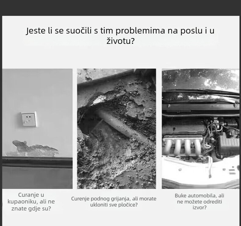 Detektor curenja vodovoda uz pojačanje zvuka i visokom preciznošću