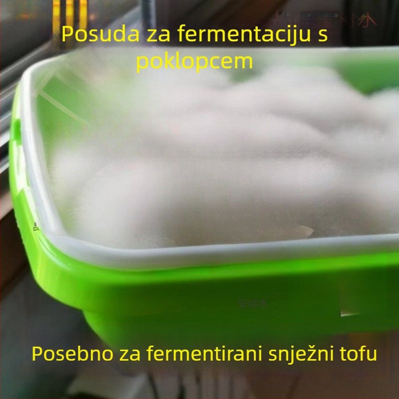 Tava za fermentaciju s poklopcem za plesnivo tofu