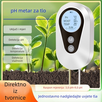 pH tester tla za poljoprivredu, mjerenje vlage, svjetla i temperature