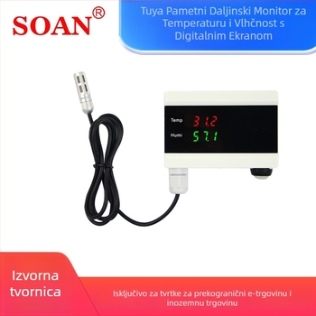 Pametan WiFi senzor temperature i vlage s registratorom i kontrolerom, zidni nosač