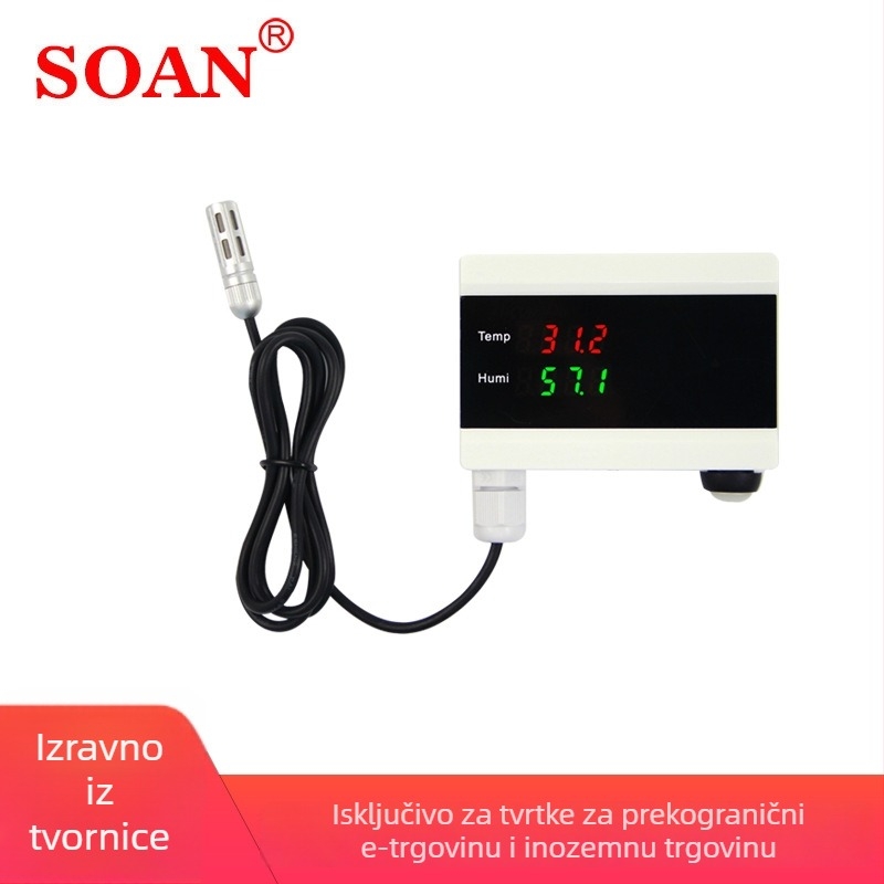 Pametan WiFi senzor temperature i vlage s registratorom i kontrolerom, zidni nosač