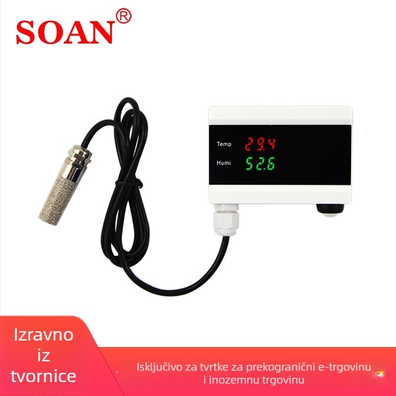 Pametan WiFi senzor temperature i vlage s registratorom i kontrolerom, zidni nosač