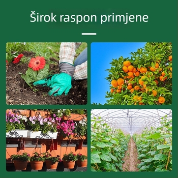 Mjerac vlage tla s četverokutnom glavom za saksije — tester tla s jednom iglom