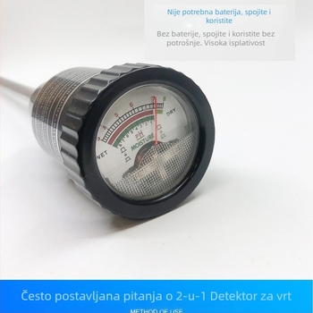 Dvostruko mjerač vlažnosti tla i pH, prenosni mjerač, model JY079, točnost ±0.1, težina 236 g, za lončanice, vrt i staklenik